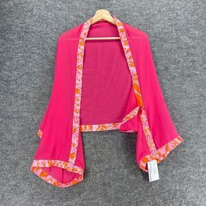 New Magic Scarf The Amazing Button Scarf Women Pink Sheer One Size Breathable